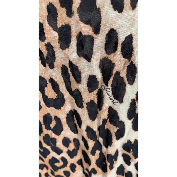 Ganni Organic Cotton Leopard Beach Kaftan Dress Womens XXS/XS Swim Cover Up New - Picture 8 of 12
